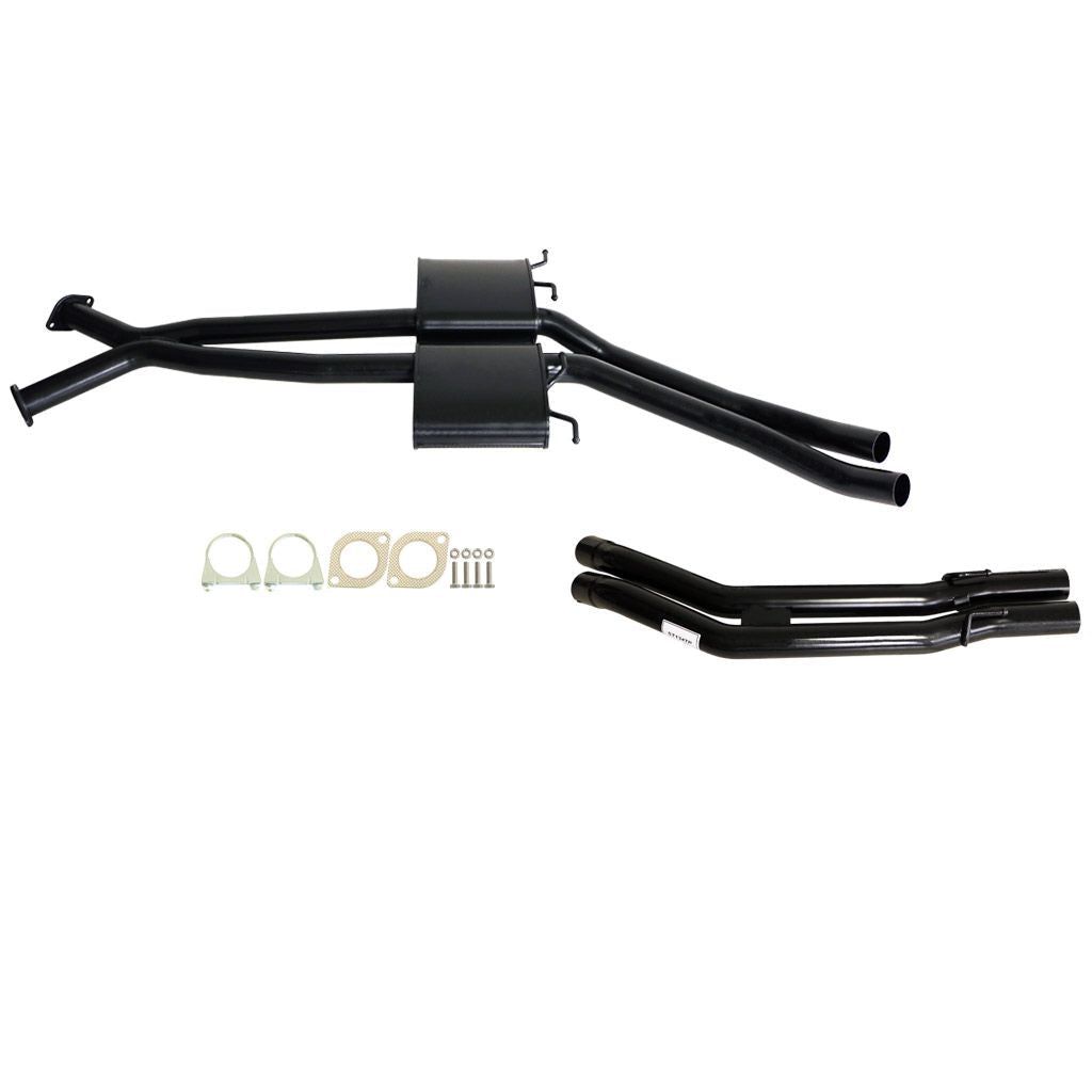 Holden Commodore VT-VZ ute wagon twin 2.5 inch front mufflers rear tailpipes - ST133-134TP