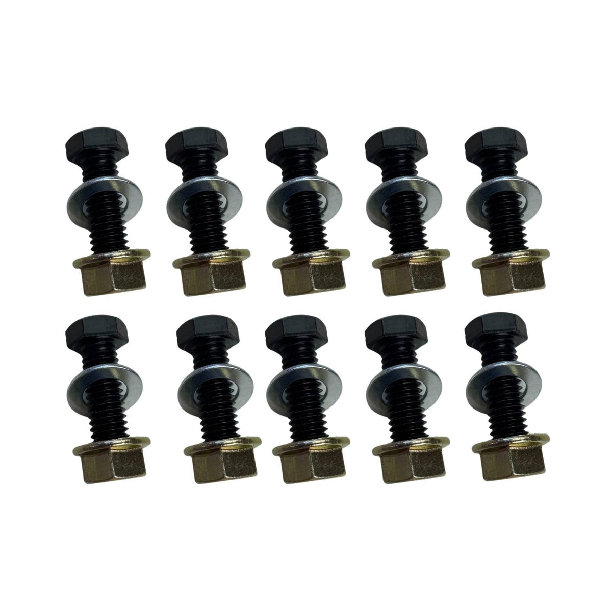 Redback Exhaust Bolt, Nut & Washer Kit – 3/8" UNC × 1-1/4" – 10 Pack | BOLT1-10