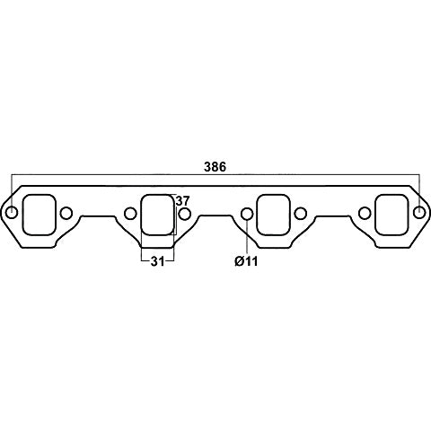 Redback Ford Windsor V8 Header Gasket | DSF003