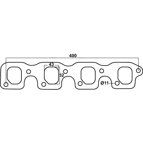 Redback Ford Cleveland 351 4V V8 Header Gasket | DSF018