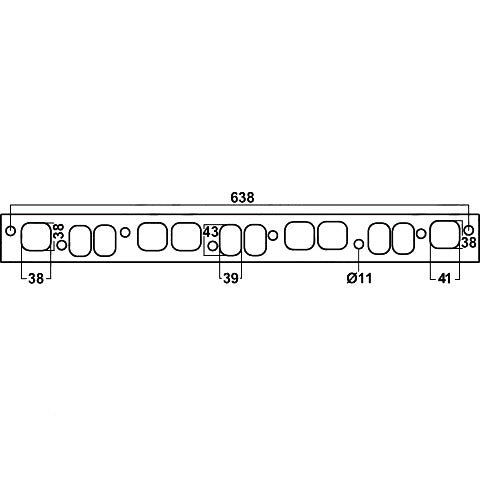 Redback Holden 186 Red Motor Special 12-Port Header Gasket | DSF026