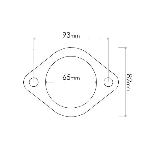 Redback Special 2-Bolt Flange Gasket – 65mm ID | FDG025R