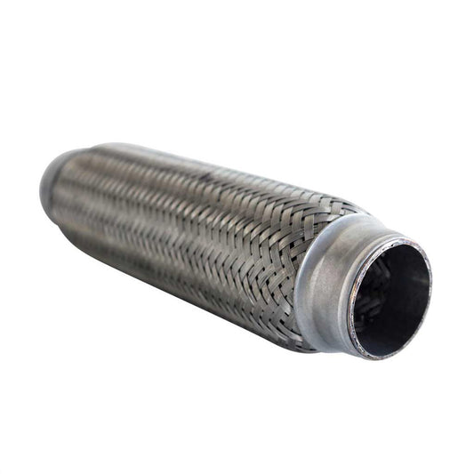 FLEX10175B — Stainless Steel Braided Exhaust Flex Pipe Joints - Available in Various Sizes and Lengths