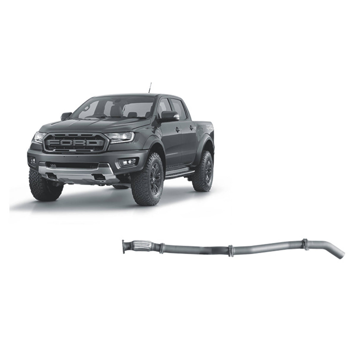 Redback 3-inch DPF-Back, Muffler Delete – Ford Raptor 2.0L Bi-Turbo | FRX22400-PO