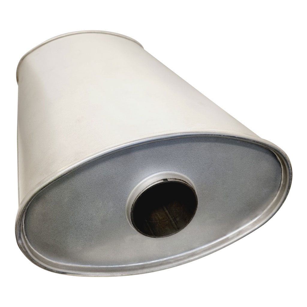 H647GPN — 11" x 6" Offset/Centre Configurations Mufflers | Aluminised | Select Your Size Length and Internal Options