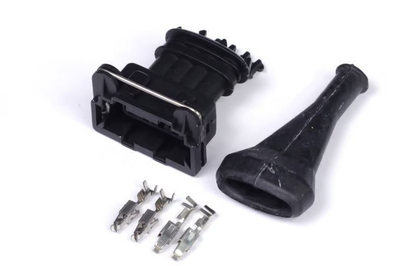 Plug and Pins Only - Bosch 4 Pin Junior Timer Female Connector HT-030311