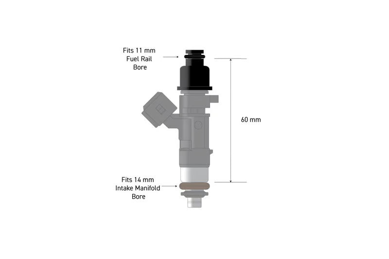 Fuel Injector Adapter - 11mm 3/4 to Full Length HT-080003