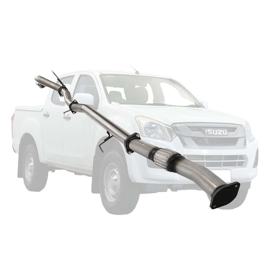 Isuzu D-Max 3.0L 2016–2019 3" DPF-Back Exhaust System - Stainless Steel / Pipe (Moderate)