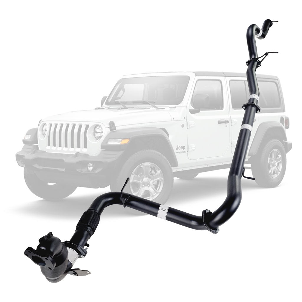 Jeep Wrangler JK 2.8 DPF 2010-2015 3 inch full exhaust pipe and cat JP207-PC
