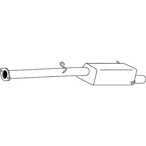 Redback Replacement Muffler with Tip – Subaru Forester 08/1997–12/2008 | M2507