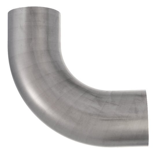 MB090089-304-1D – 3.5" 90mm, 90 Degree 304 Stainless Steel Bend, 1D Tight Radius, Brushed Finish, Ultibend