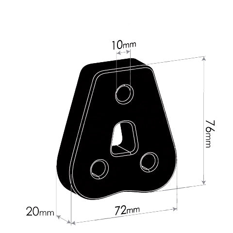 Redback Mitsubishi Triton / Pajero Rear Exhaust Rubber | MBR030