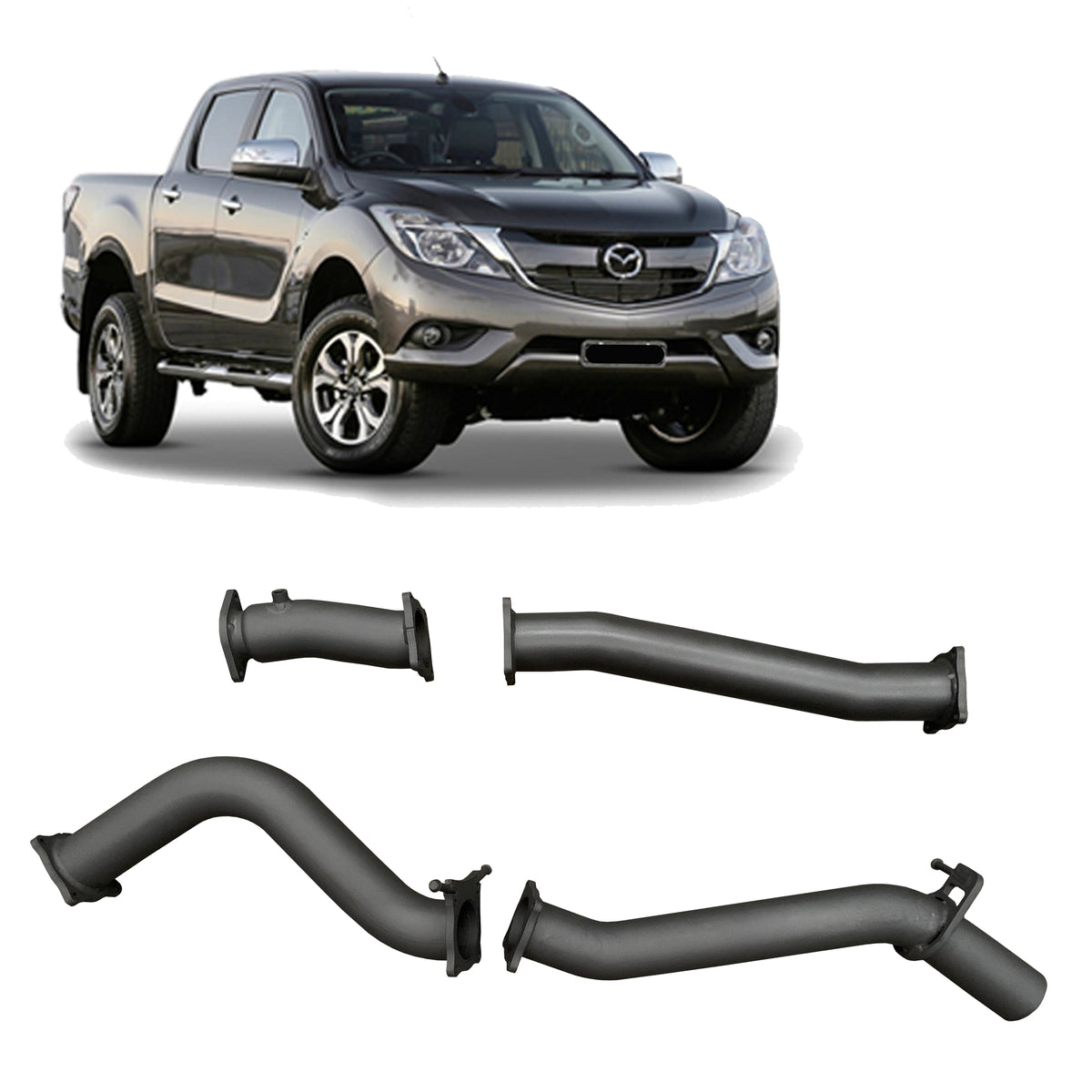 Redback 3-inch DPF-Back, Muffler Delete – Mazda BT-50 | MBX22300-PO