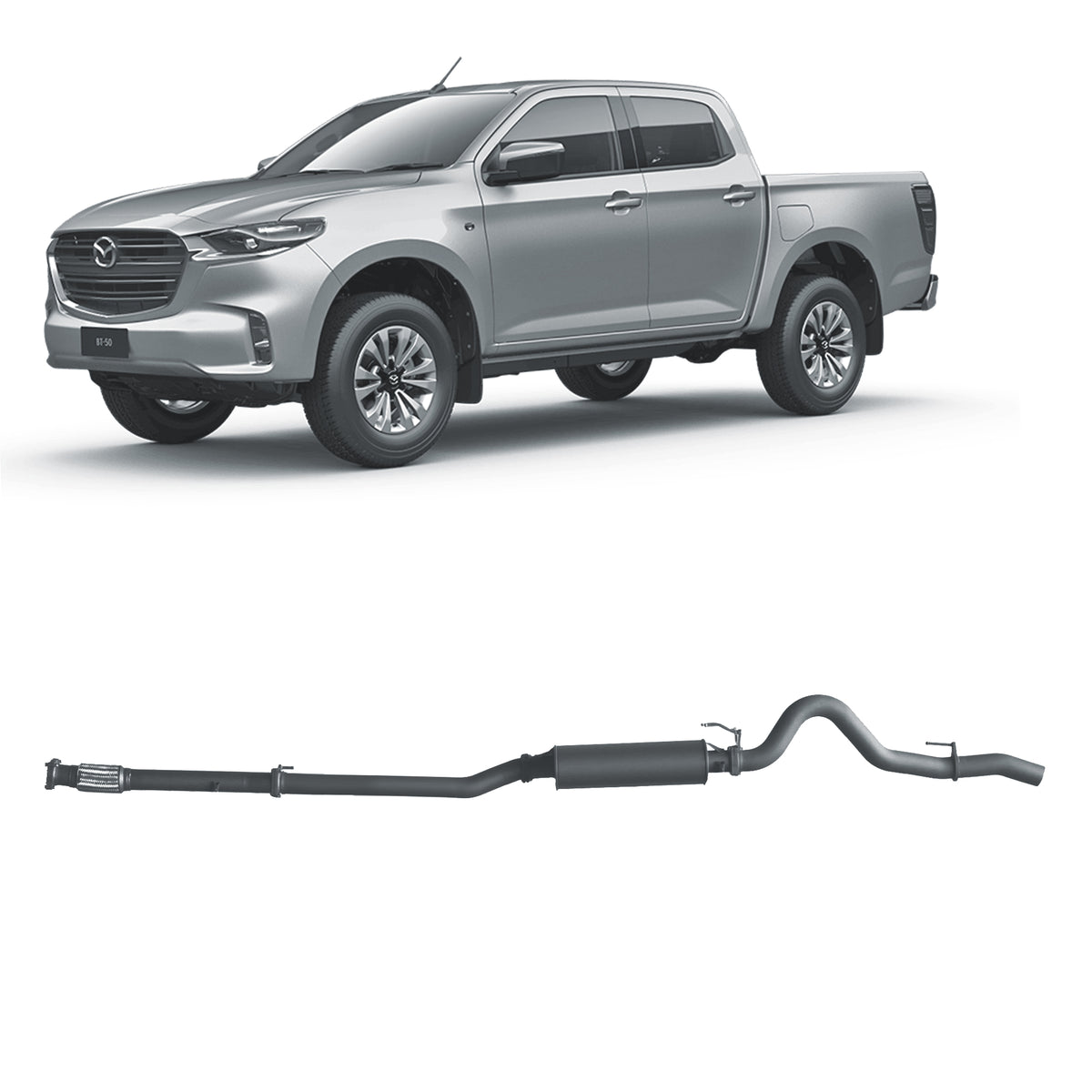 Redback 3-inch DPF-Back, Large Muffler – Mazda BT-50 | MBX22700-PM