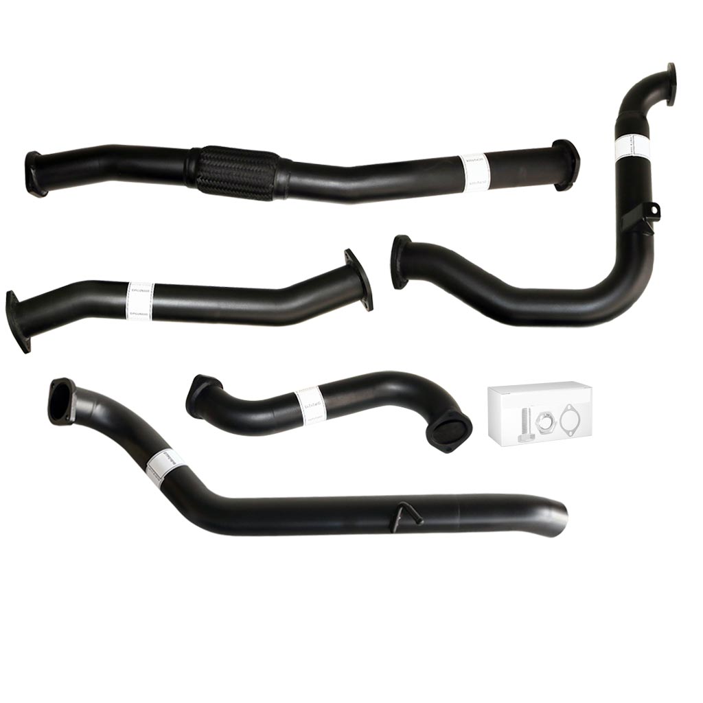 Nissan Patrol Y61 GU 3.0L ZD30 Wagon 2000–2016 3" Turbo-Back Exhaust – Aluminised steel – No catalytic converter, straight pipe – NI206-PO — NI206-PO