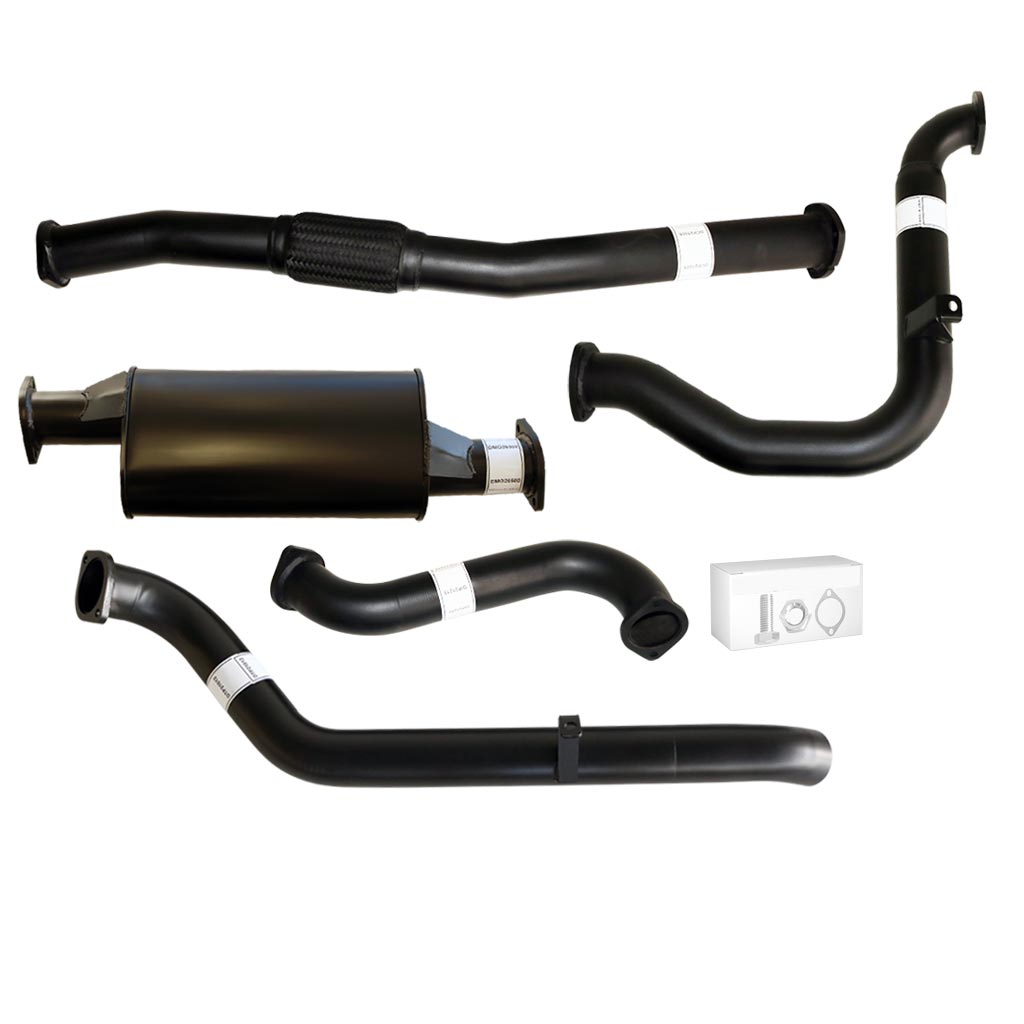 Nissan Patrol Y61 GU 3.0L ZD30 Ute 2000–2016 3" Turbo-Back Exhaust – Aluminised steel – No catalytic converter, with muffler – NI207-MO — NI207-MO