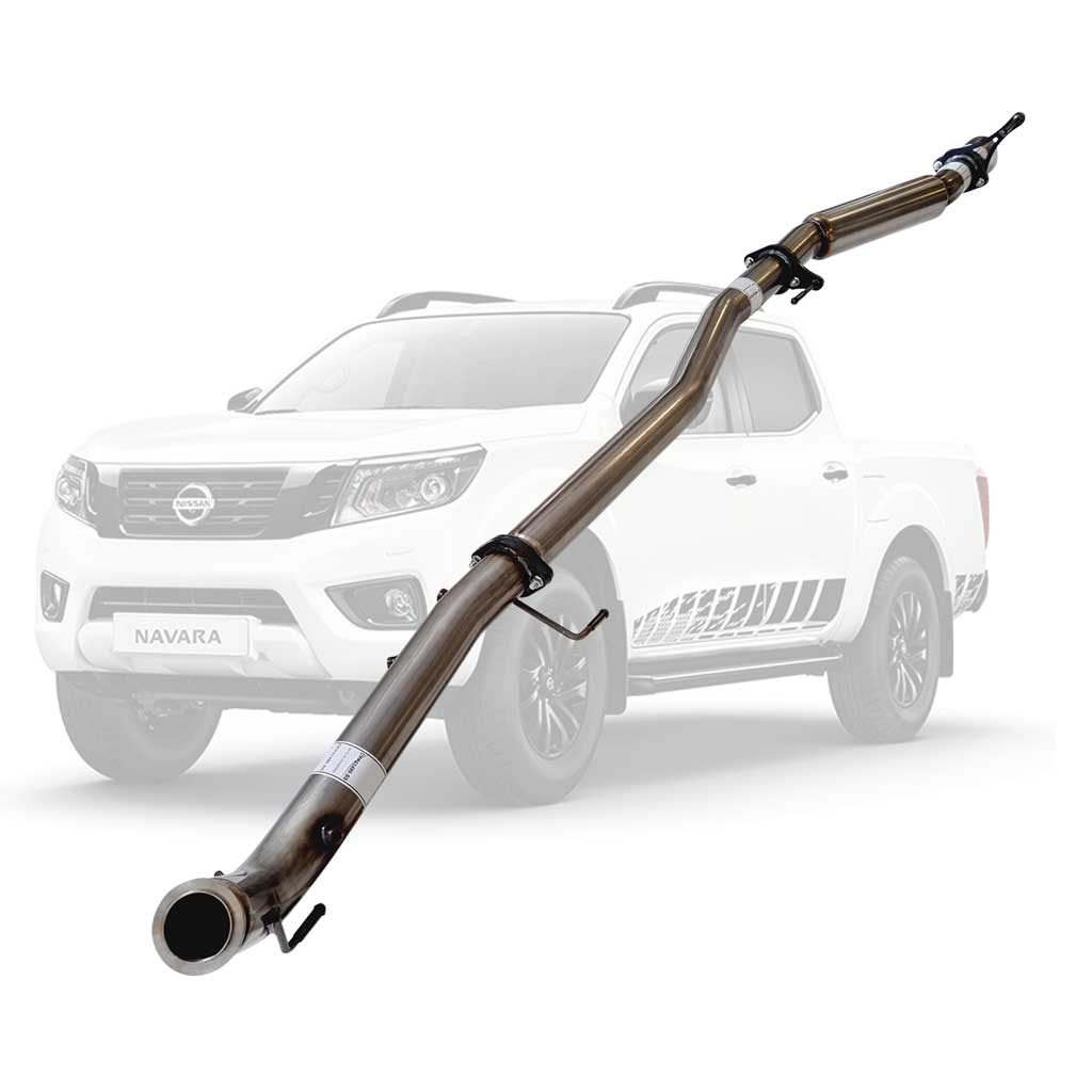 Nissan Navara D23 2.3L YS23DDTT 2015+ 3" Stainless Turbo-Back DPF Delete Exhaust With Hotdog Only – Diff Dumped – NI221-HODSS — NI221-HODSS