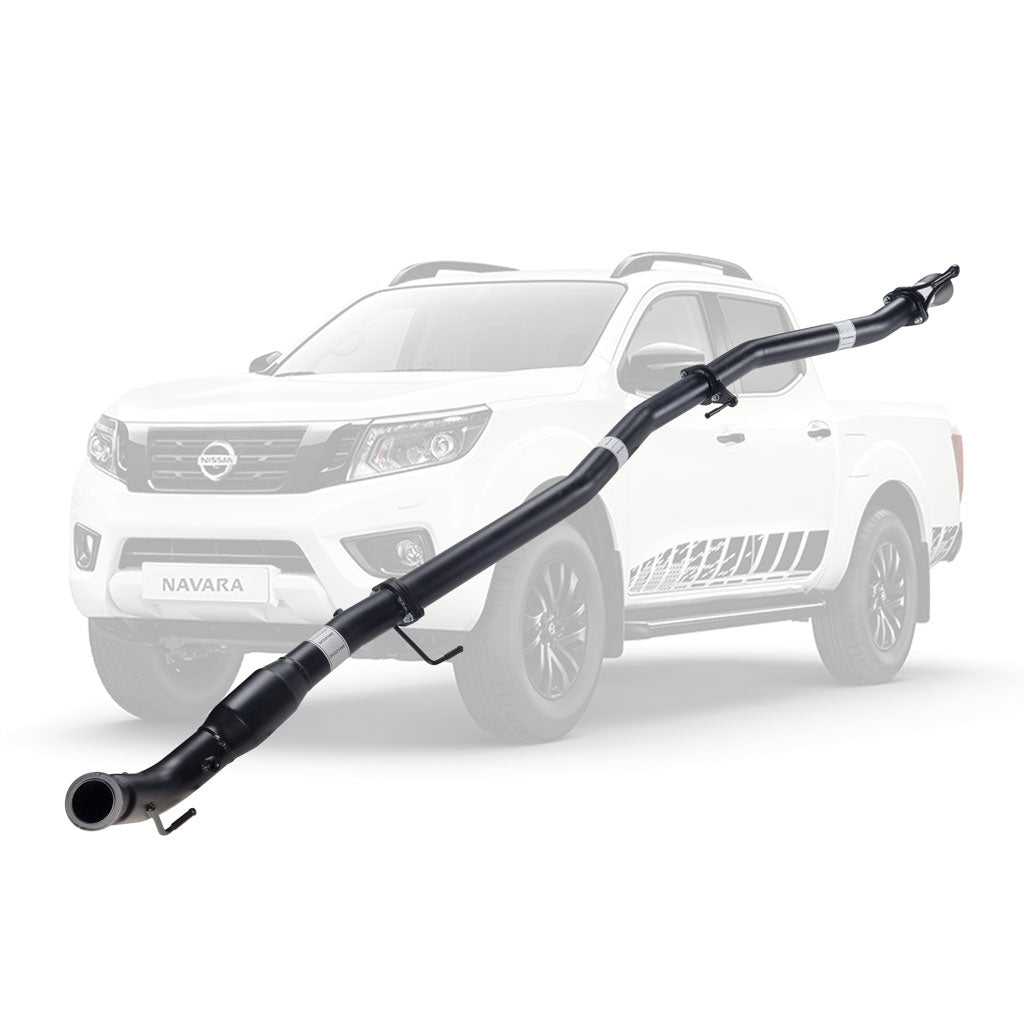 Nissan Navara D23 2.3L YS23DDTT 2015+ 3" Turbo-Back DPF Delete Exhaust With Cat And No Muffler – Diff Dumped – NI221-PCD — NI221-PCD