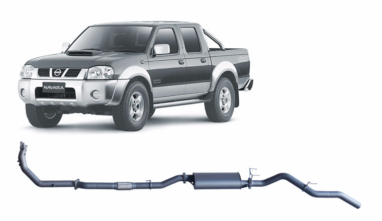 Redback 3-inch Turbo-Back, Large Muffler, No Cat – Nissan Navara D22 2.5L | NNX52400-PM