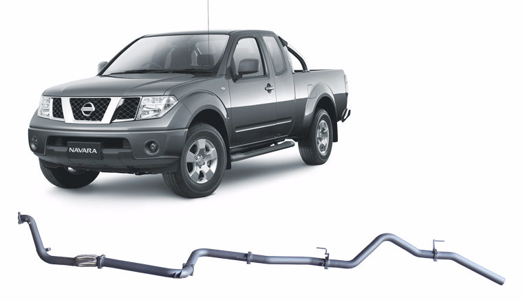 Redback 3-inch Turbo-Back, Muffler Delete, No Cat – Nissan Navara D40 2.5L | NNX52800-PO