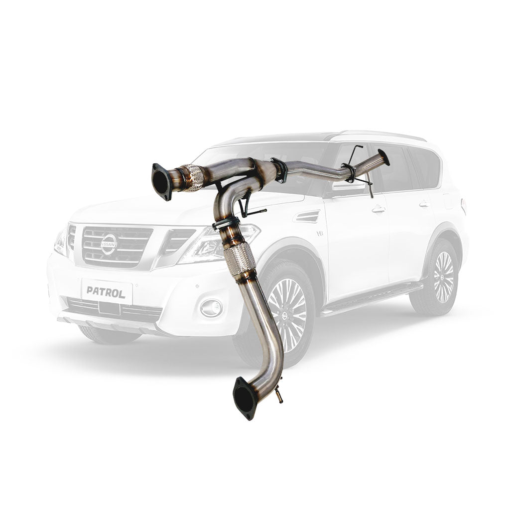 ST501PO-506SS Nissan Y62 Patrol 3 inch stainless muffler delete section
