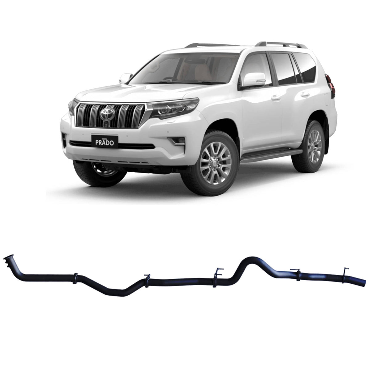 Redback 3-inch DPF-Back, Muffler Delete – Toyota Prado 150 | TPX49400-PO