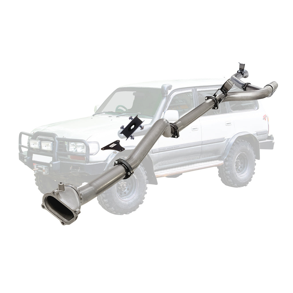 Toyota LandCruiser 80 Series stainless turbo back pipe TY209-POSS