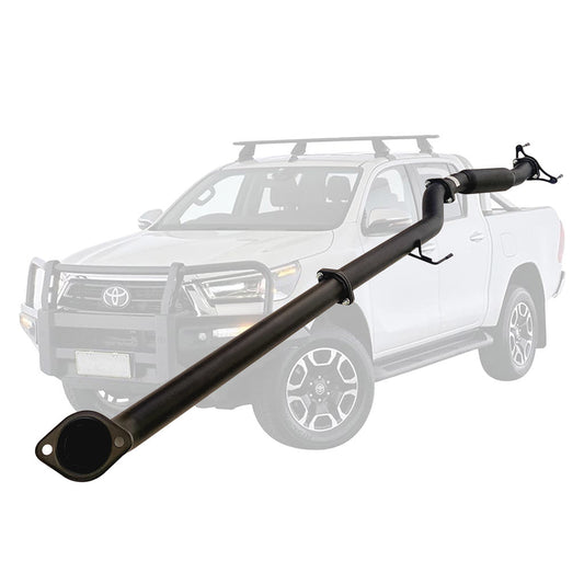 Toyota Hilux N80 2.8L 2015–2025 3" DPF-Back Exhaust System - Aluminised Steel / Hotdog / Diff Dump