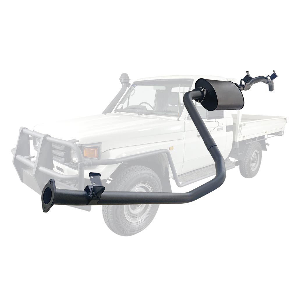 Toyota LandCruiser HZJ79 4.2L 1HZ Ute 2.5" Exhaust with Muffler – TY279-MO — TY279-MO