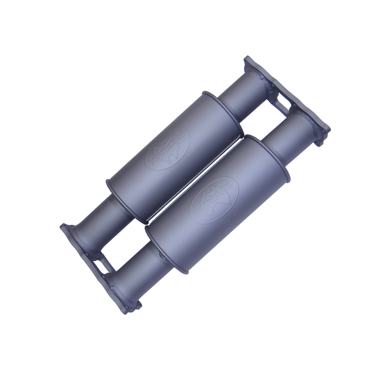 Redback Extreme Duty Twin Centre/Centre 5" Round Resonator Muffler Assembly | XR00671