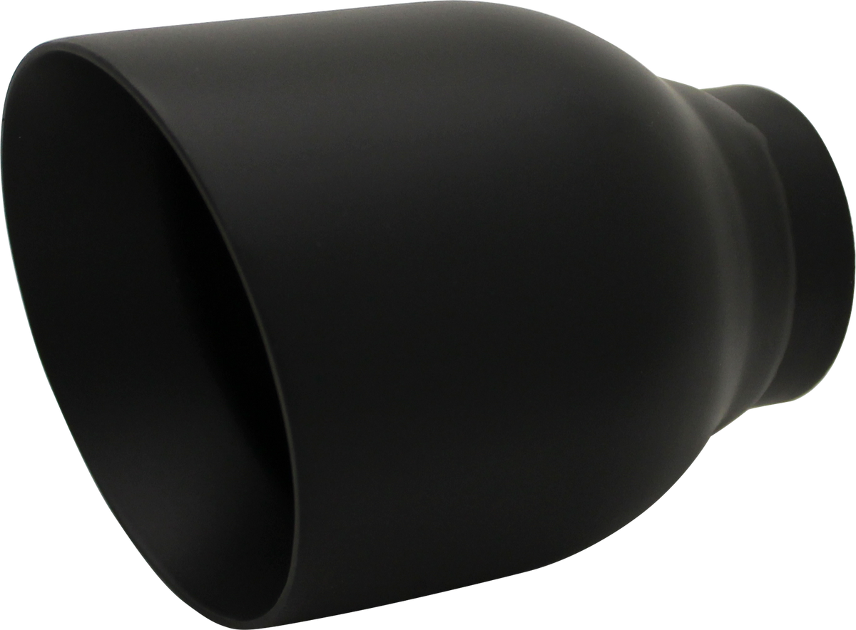 Redback 2.5" to 4" Matte Black Double-Wall Exhaust Tip | Z611-63BM