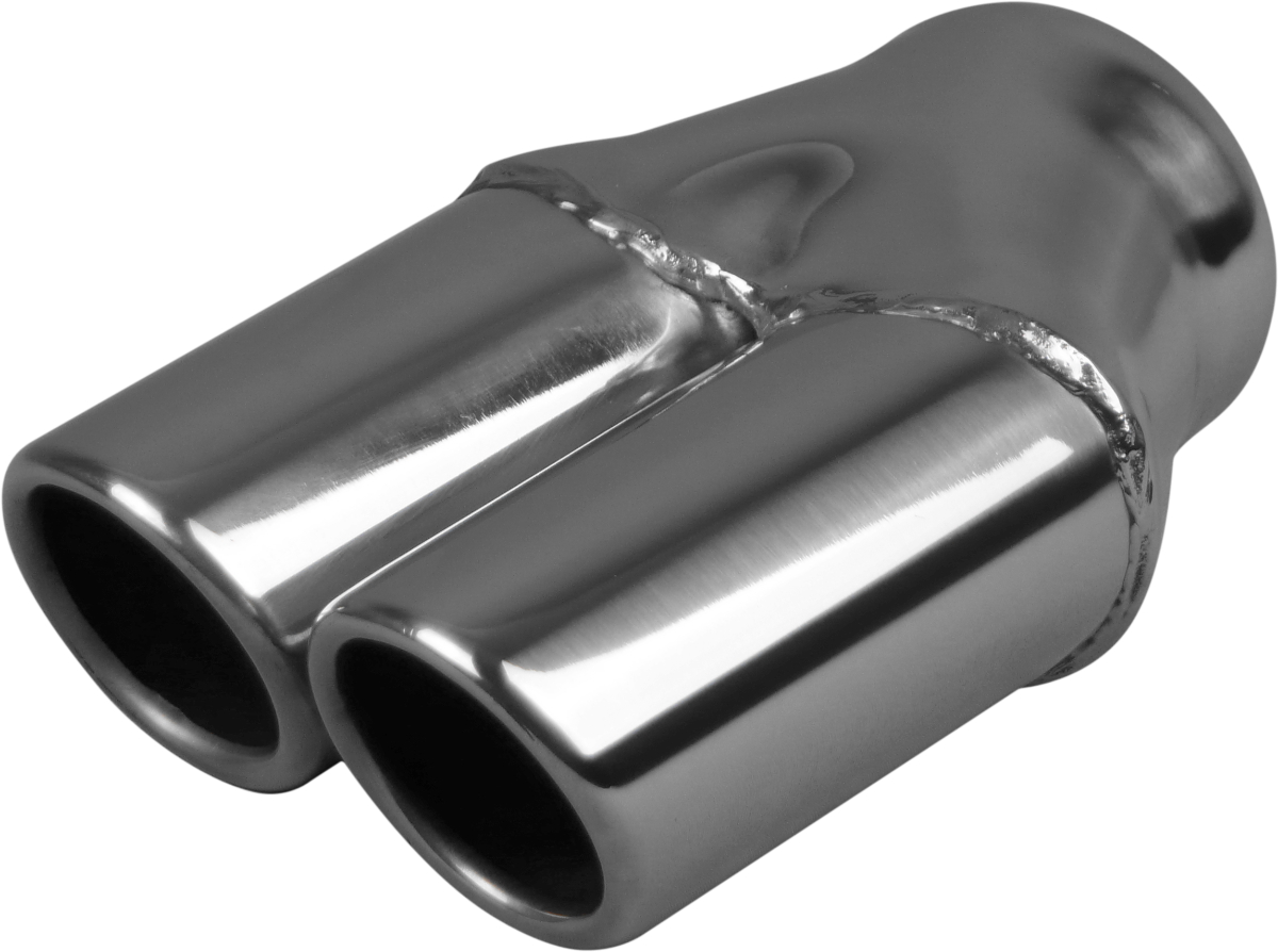 Redback Holden Commodore VT 2 - 3" Inlet Twin Outlet Angle Cut Rolled In Exhaust Tip | Z713
