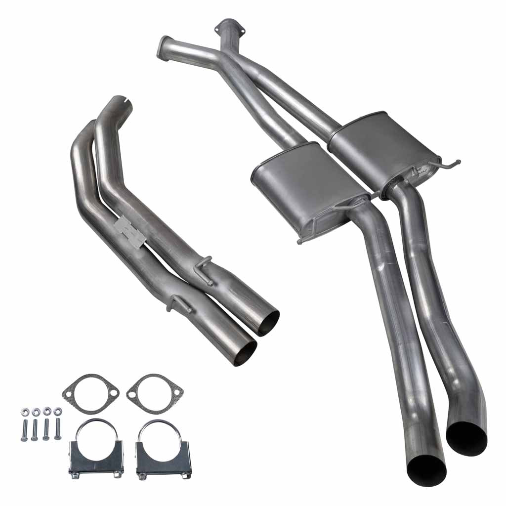 Holden Commodore VT-VZ ute wagon twin 3 inch front mufflers rear tailpipe exhaust - ST133-134TP-3