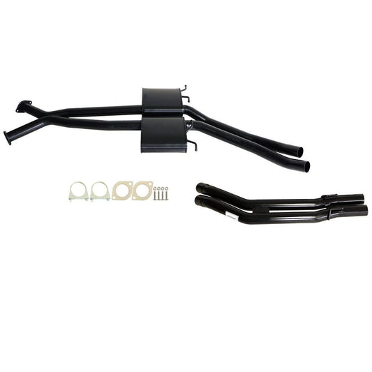 Holden Commodore VT-VZ ute wagon twin 2.5 inch front mufflers rear tailpipes - ST133-134TP
