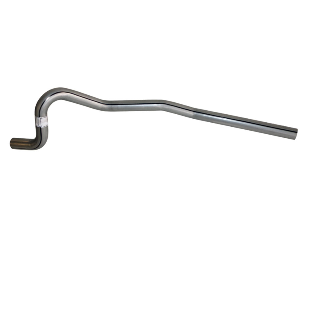 Ford Falcon RHS Outside Spring Mandrel Bent Tailpipe 2 1/4" Stainless Steel — 1T900RMBSS