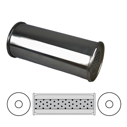 Redback 2 1/2" Megaflow Muffler – 12" Centre/Centre | ASM480-304P