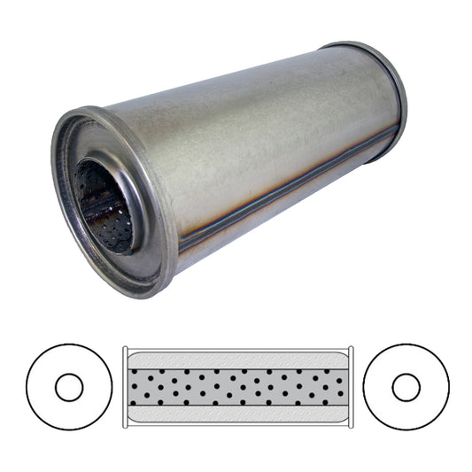 Redback 2 1/2" Megaflow Muffler – 12" Centre/Centre | ASM480-409