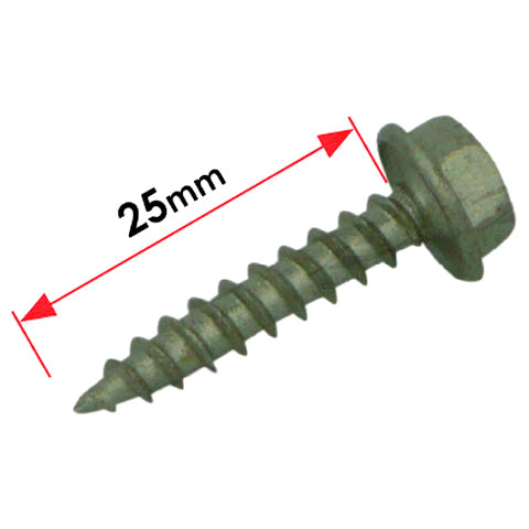 Redback Self-Drilling Plastic Hex Screw – 10-12 × 25mm | B007