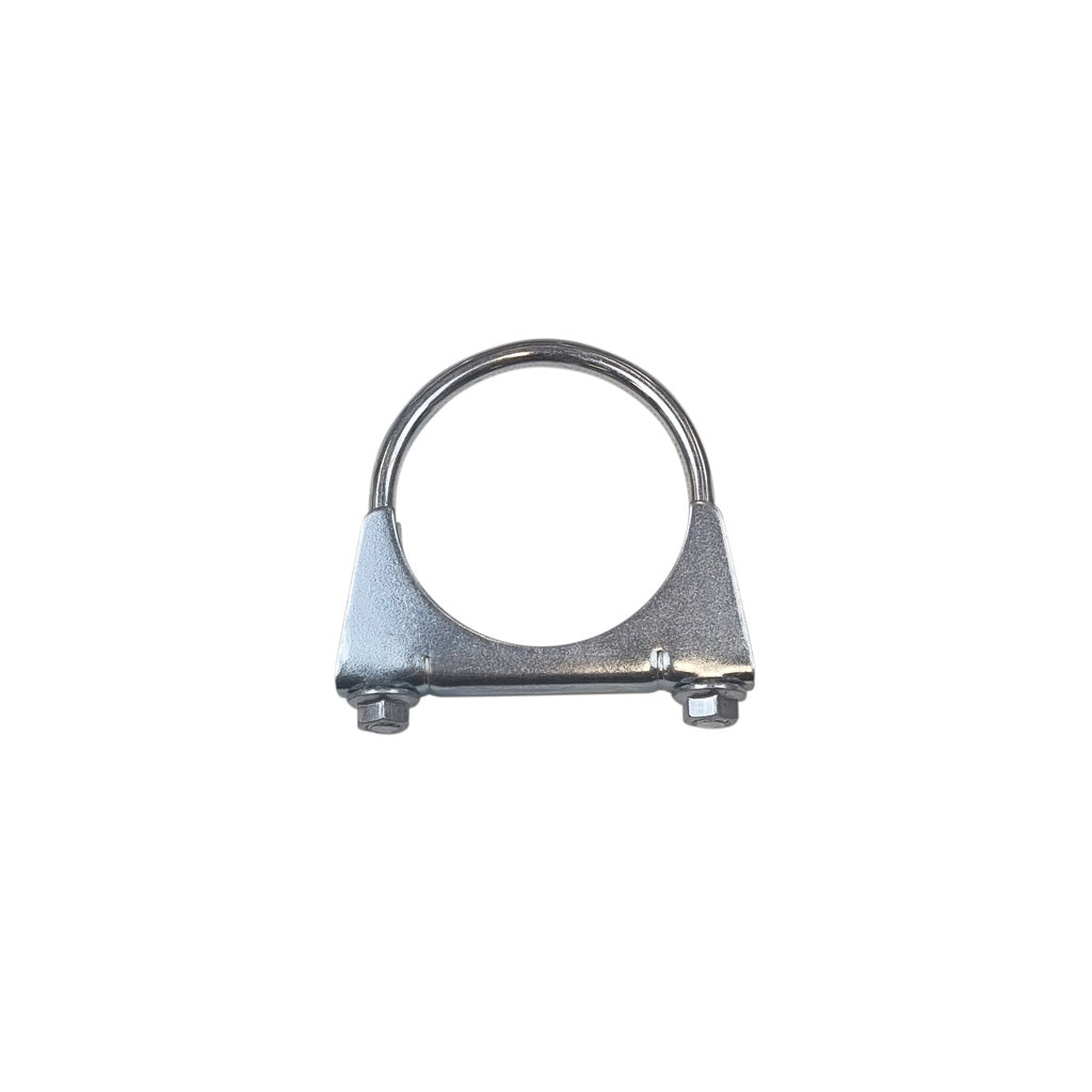 C12 — Heavy-Duty Silver U-Bolt Exhaust Clamps - Suitable for Expanded Pipes, Available in Sizes from 1 Inch to 6 Inches