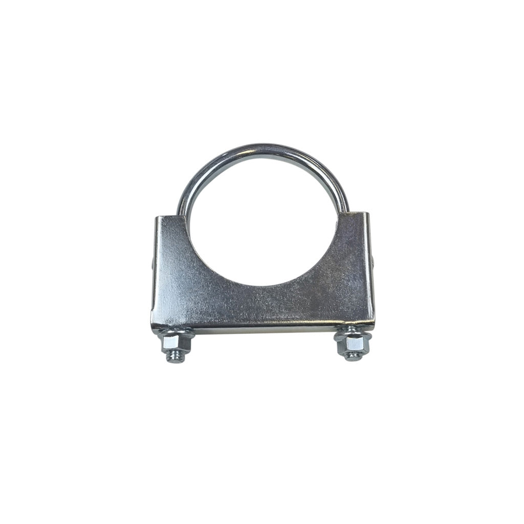 C17 — Heavy-Duty Silver U-Bolt Exhaust Clamps - Suitable for Expanded Pipes, Available in Sizes from 1 Inch to 6 Inches