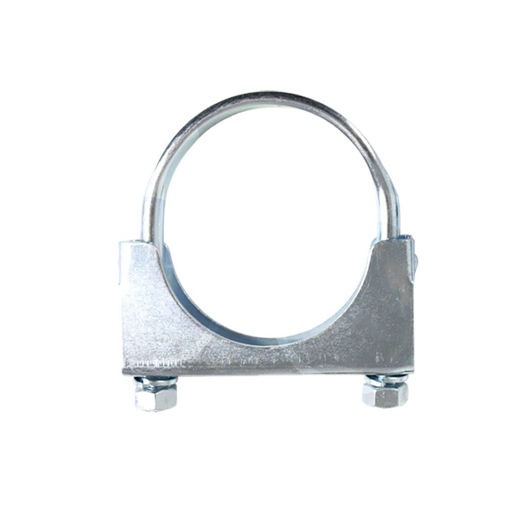 C20 — Heavy-Duty Silver U-Bolt Exhaust Clamps - Suitable for Expanded Pipes, Available in Sizes from 1 Inch to 6 Inches