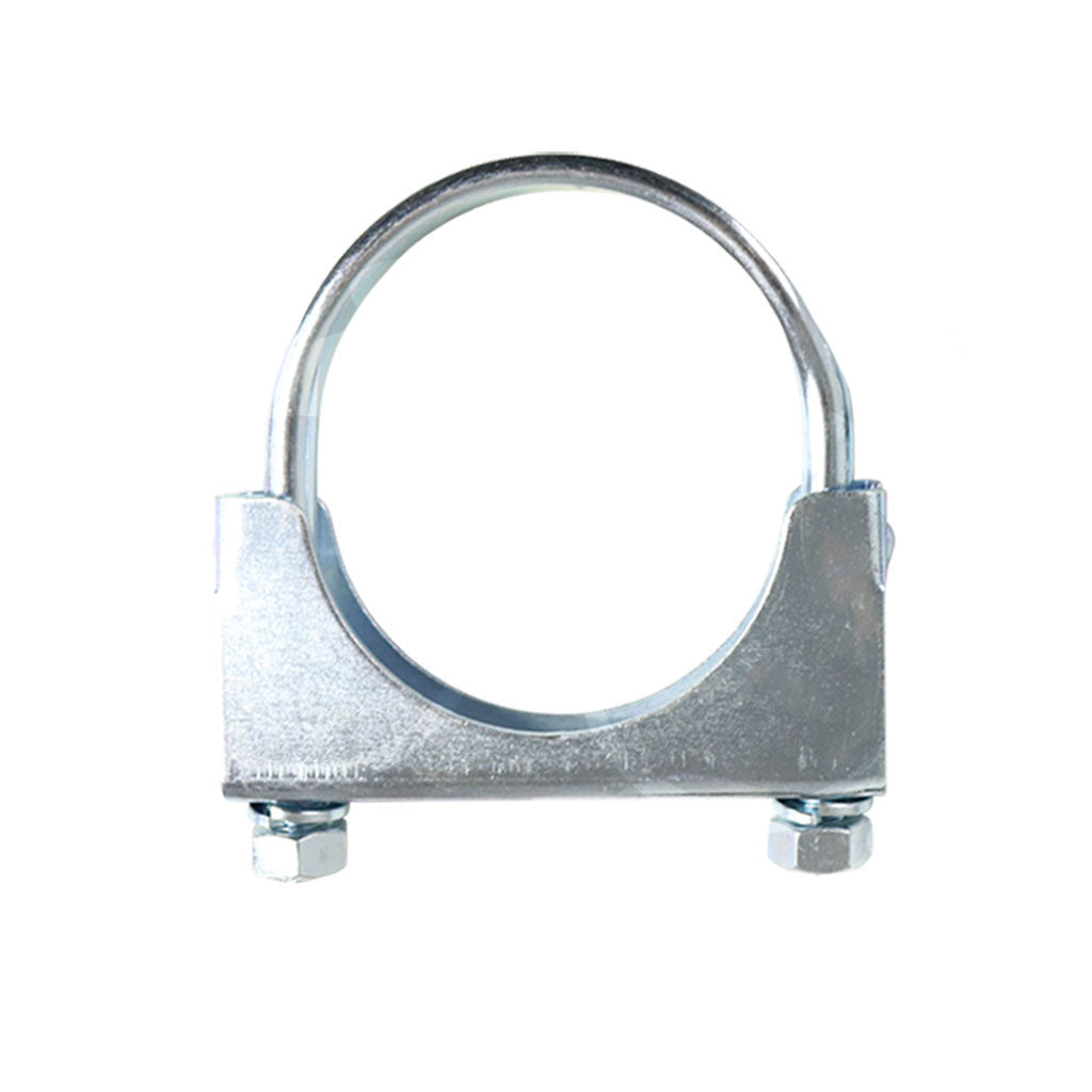 C23 — Heavy-Duty Silver U-Bolt Exhaust Clamps - Suitable for Expanded Pipes, Available in Sizes from 1 Inch to 6 Inches
