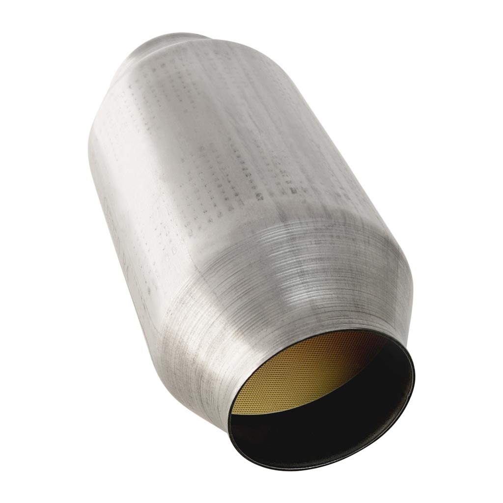 CA5250-R4 — Universal Euro 5 and 4 Ceramic Core Catalytic Converter 4" Round Body - Available in 2", 2.25", and 2.5"