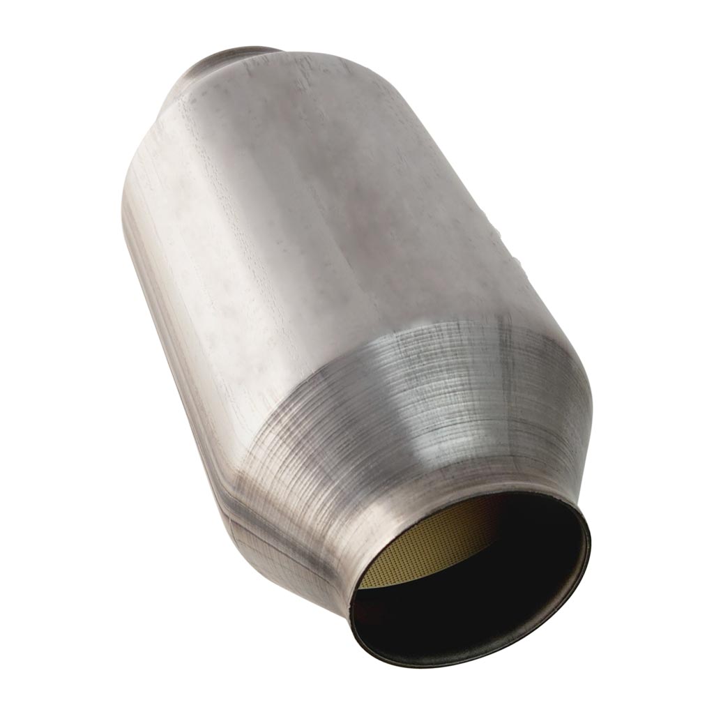 CA6225-R4 — Universal Euro 6 Ceramic Core Catalytic Converter 4" Round Body - Available in 2", 2.25", and 2.5"