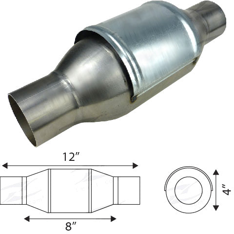 Redback 2" Petrol Catalytic Converter – 400 Cell, Euro 2 | CAT102