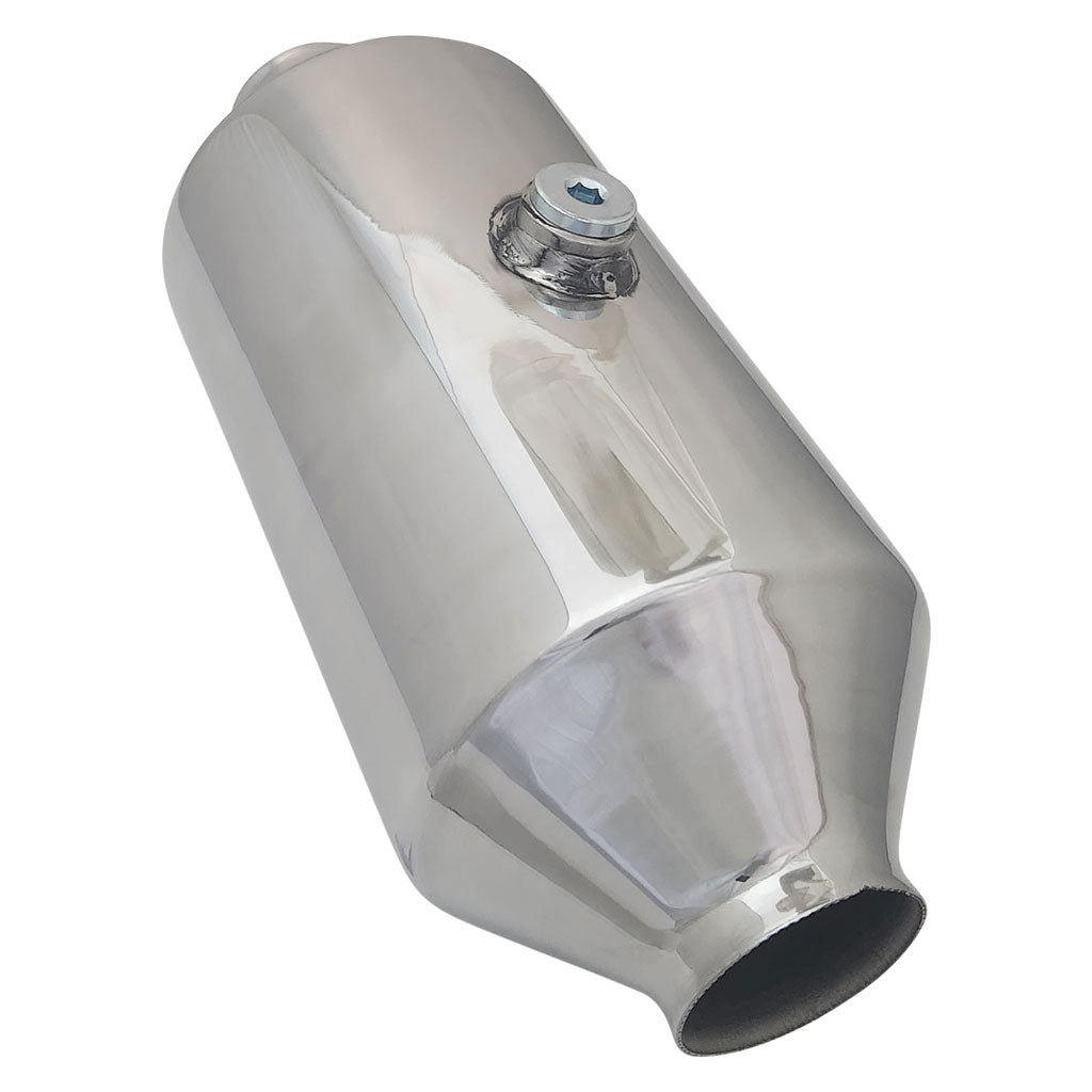 CAX7200 — 2 INCH UNIVERSAL EURO  6 CATALYTIC DUAL BRICK CONVERTER 5" BODY 12" LONG O2 NUT IN CENTRE UP TO 6.2LT