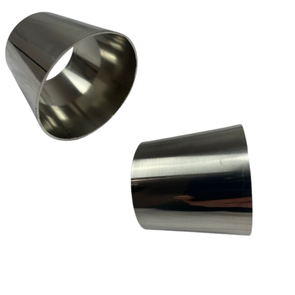 Redback 2-1/2" to 3" Polished 304 Stainless Exhaust Reducer – CCR6376-304