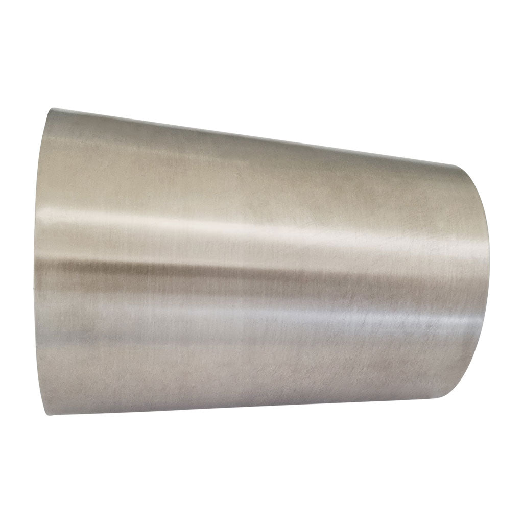 CR250300-304B — 2.5-3" Cone Reducer SS304 Brushed 4" (101mm) Whole Length 1.5mm WT