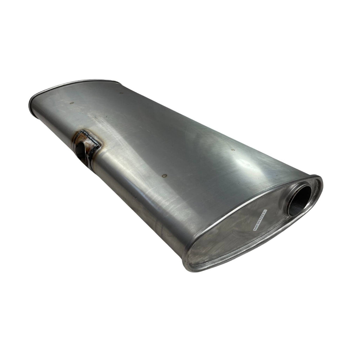 Redback Centre Inlet Muffler 2.25" 12" x 4" , Twin Outlet 30" Long, 409 Stainless Steel, East-West Muffler | CT22530-409