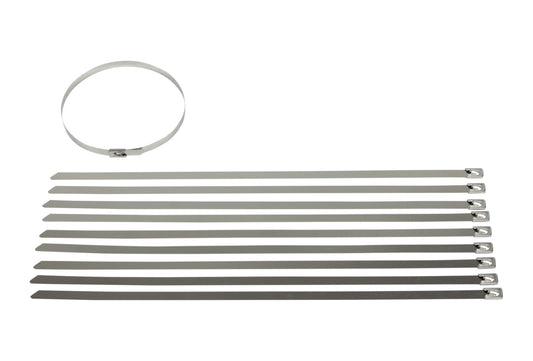 Redback Stainless Steel Cable Ties – 350mm × 8mm, 10 Pack | CTS35008-10